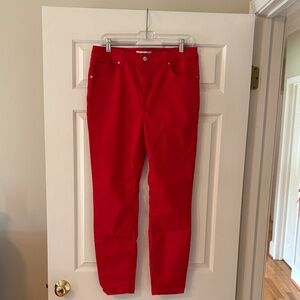 Zenana Outfitters Red Ankle Jeans